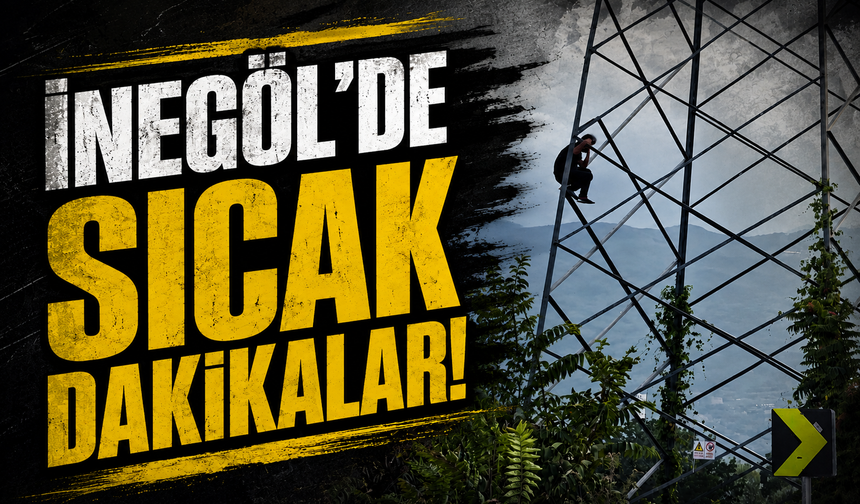 İnegöl'de sıcak dakikalar