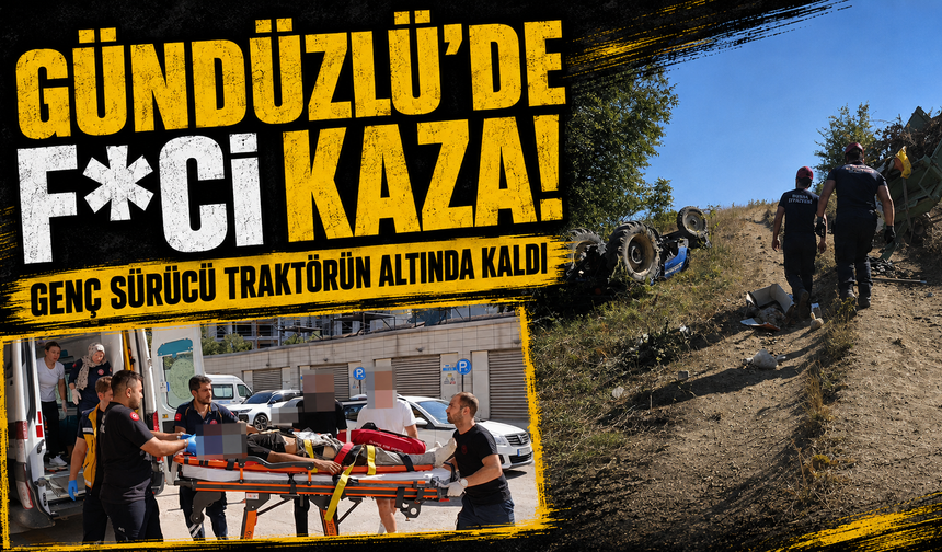Bursa İnegöl Gündüzlü’de f*ci kaza! Genç sürücü traktörün altında kaldı