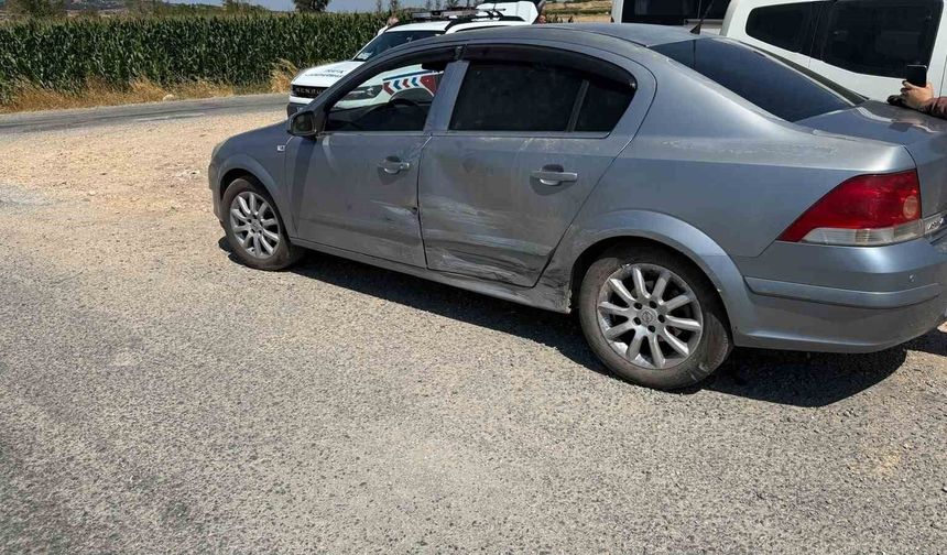 Çan'da iki otomobil çarpıştı: Sürücüler kazayı yara almadan atlattı