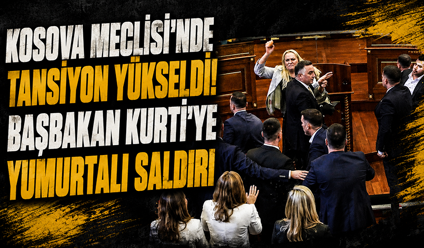 Kosova Meclisi'nde ortalık karıştı! Başbakan Kurti'ye yumurtalı saldırı