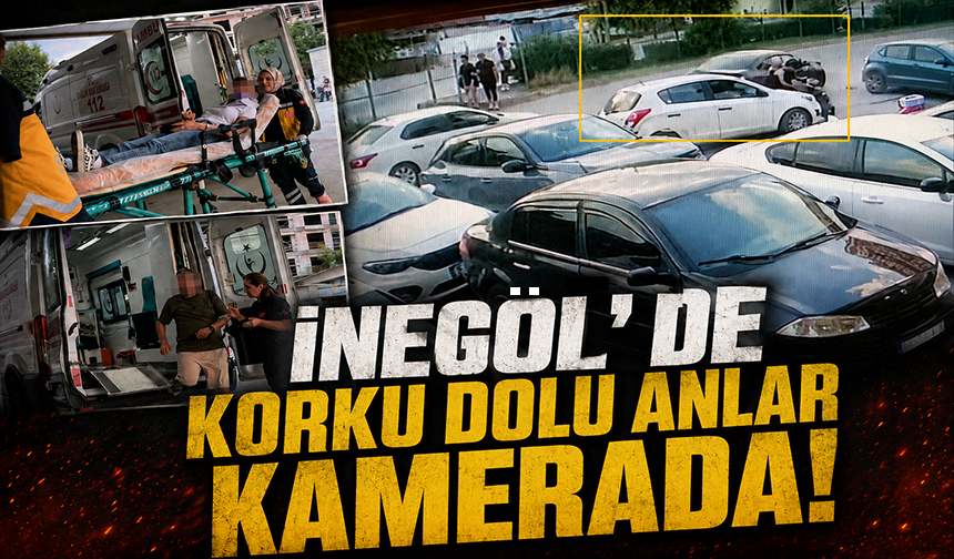 Bursa İnegöl’de korku dolu anlar kamerada!