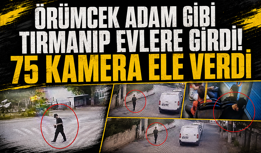 Bursa'da şapkalı hırsız 'Örümcek Adam' gibi tırmanıp evleri soydu