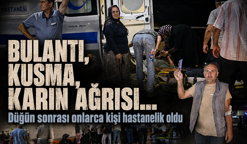 Bursa’da düğün yemeği sonrası rahatsızlanan 50 kişi hastanelik oldu