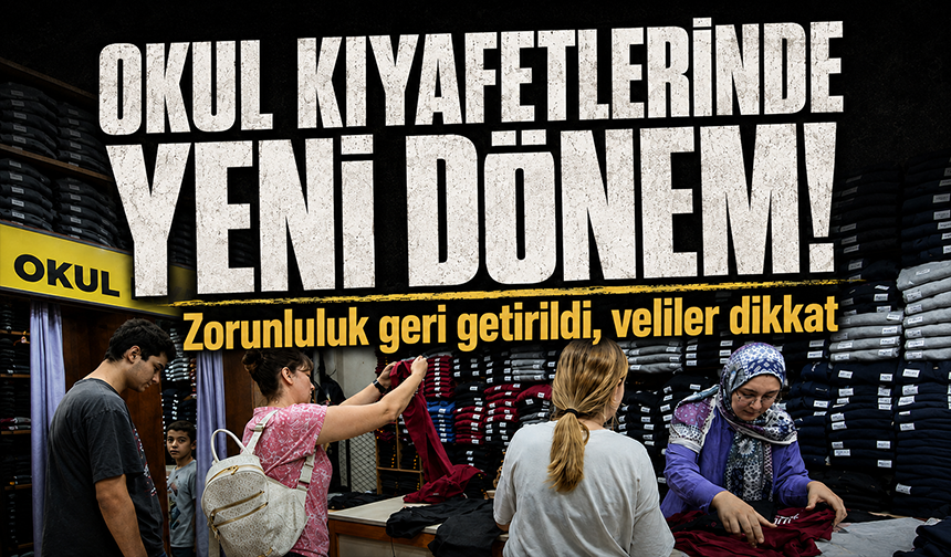 Okul kıyafetlerinde yeni dönem