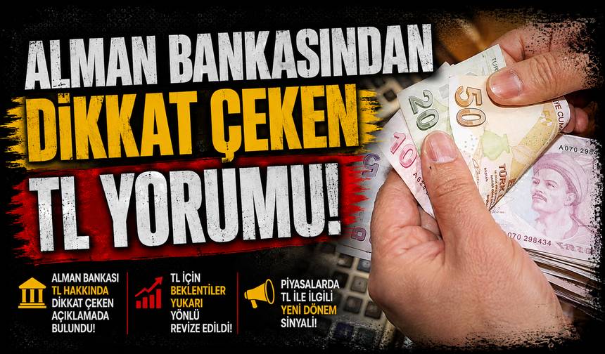 Alman bankasından dikkat çeken TL yorumu!