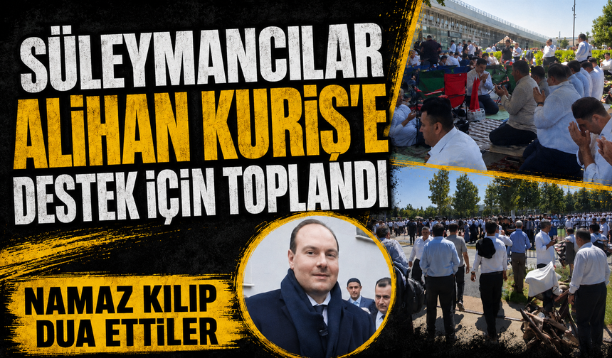 Ankara'da Süleymancılar Alihan Kuriş’e destek için toplandı