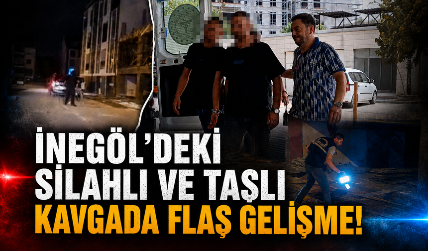 Bursa İnegöl'de silahlı kavgada 2 şüpheli yakalandı