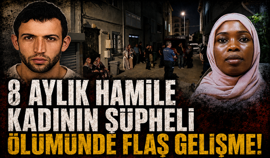Bursa Nilüfer'de 8 aylık hamile kadının şüpheli ölümünde koca tutuklandı