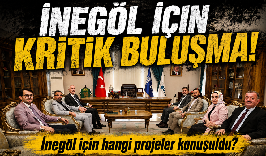 Alper Taban'dan Şahin Biba'ya ziyaret! İnegöl için hangi projeler konuşuldu?