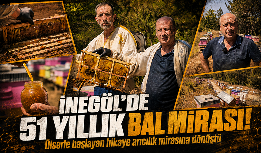 İnegöl'de 51 yıllık bal mirası! Ülserle başlayan hikaye arıcılık mirasına dönüştü