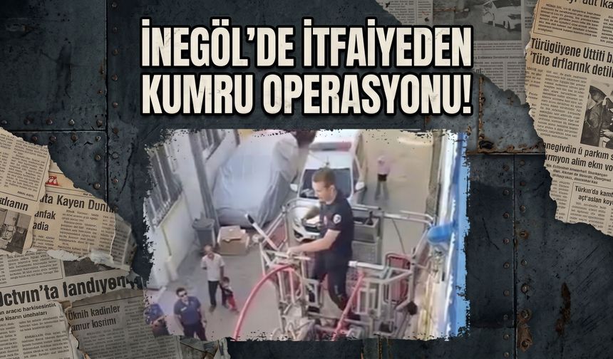 İnegöl'de itfaiyeden kumru operasyonu!