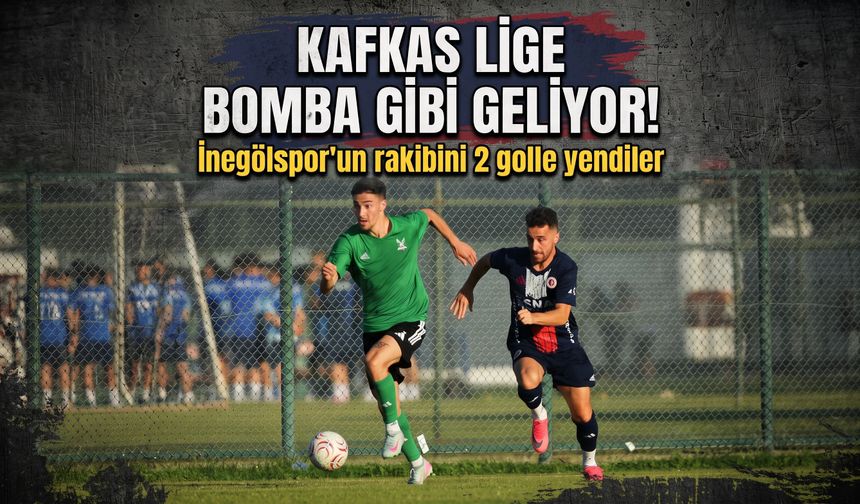 Kafkas lige bomba gibi geliyor! İnegölspor'un rakibini 2 golle yendiler