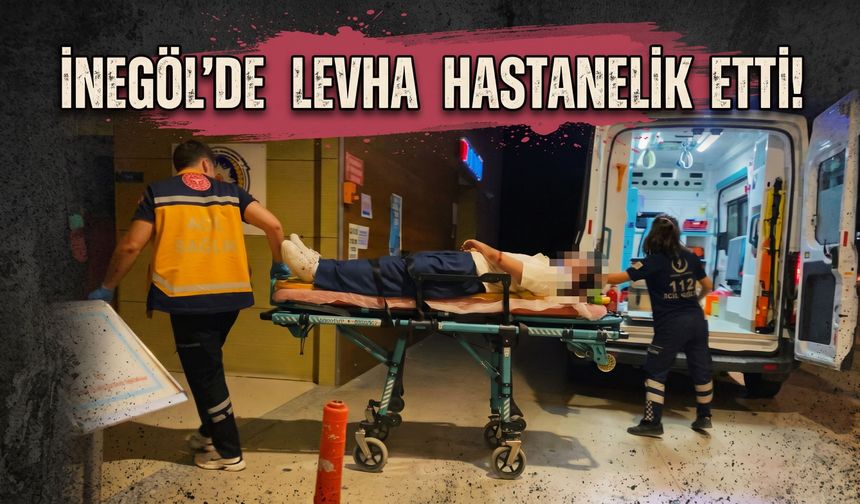 İnegöl'de levha hastanelik etti!