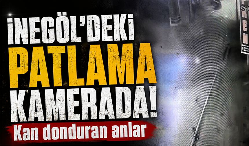 Bursa İnegöl'de boya üretim imalathanesindeki patlama kamerada!