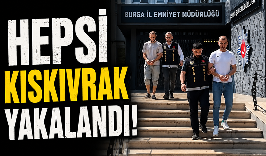 Bursa'da çatıdan çatıya kaçmaya çalışırken yakalandı