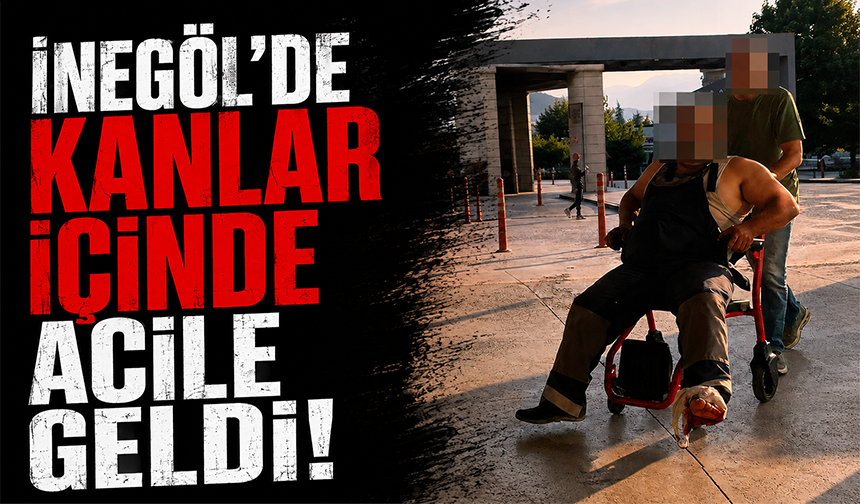 Bursa İnegöl'de odun keserken ayağını yaraladı!