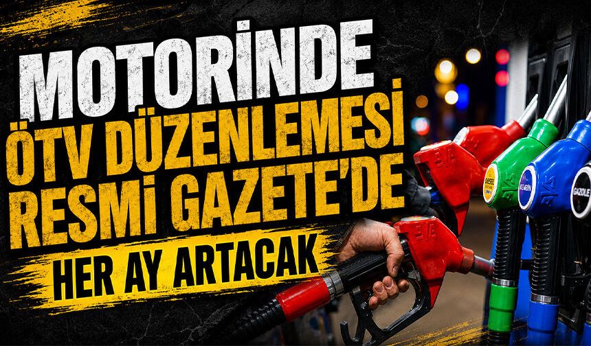 Motorinde ÖTV düzenlemesi Resmi Gazete'de