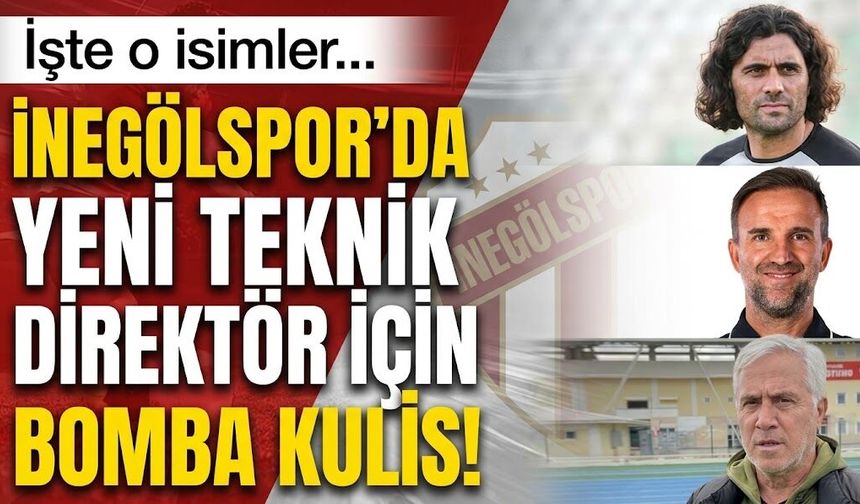 İnegölspor’da yeni teknik direktör için bomba kulis! İşte o isimler...