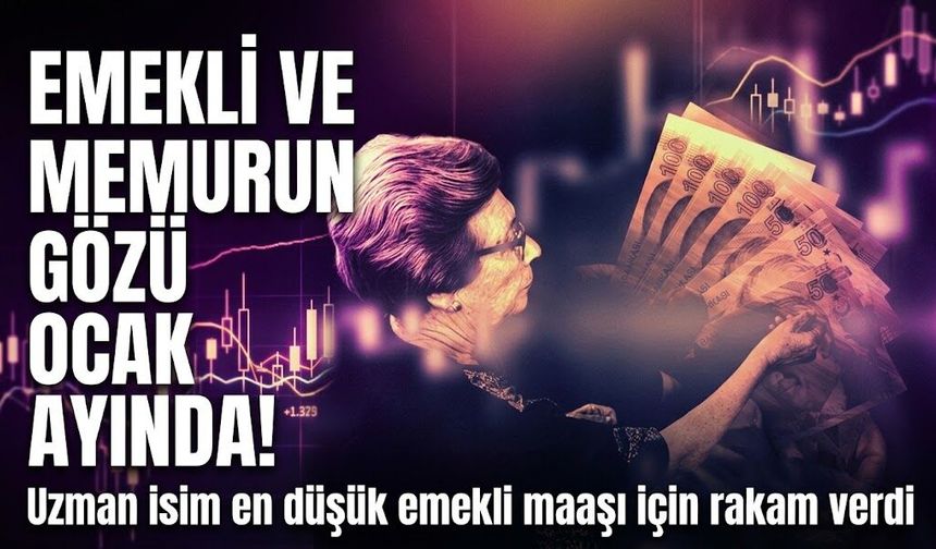 Emekli ve memurun gözü Ocak ayında! Uzman isim en düşük emekli maaşı için rakam verdi