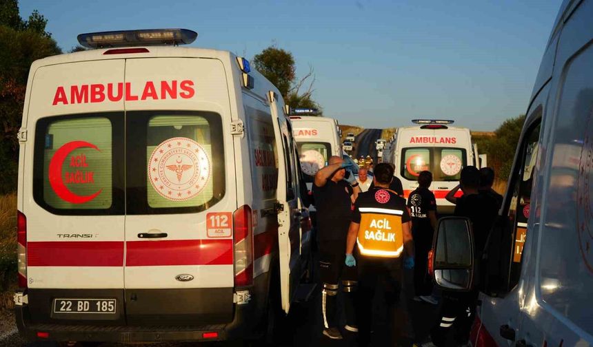 Edirne'de zincirleme kaza: 6 yaralı