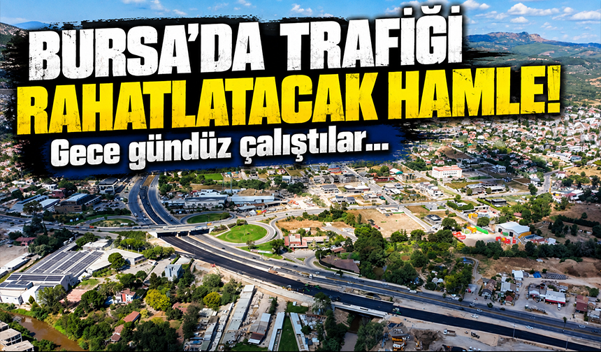 Bursa'da kritik yol çalışması okullar açılmadan tamamlandı