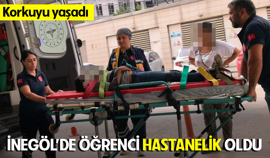 Bursa İnegöl'de öğrenci hastanelik oldu