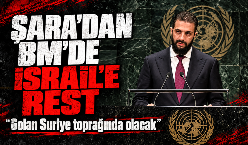 Suriye Devlet Başkanı eş-Şara: "Golan Suriye toprağı olarak kalmaya devam edecek"