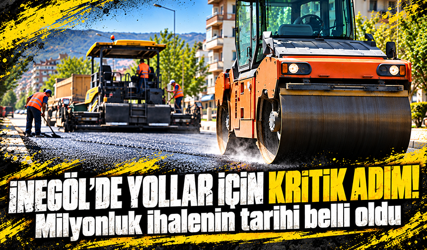 İnegöl’de Yollar İçin Kritik Adım! Milyonluk İhalenin Tarihi Belli Oldu