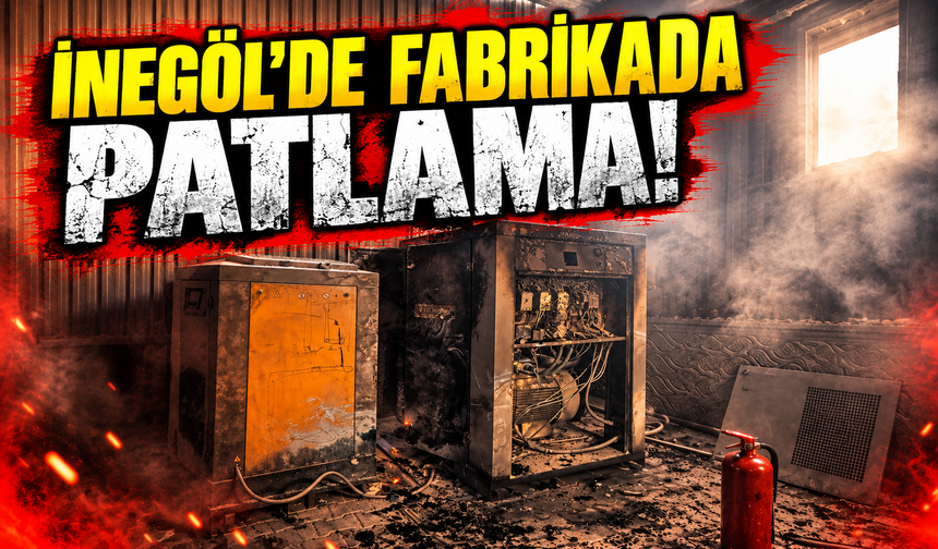 Bursa İnegöl’de fabrikada patlama