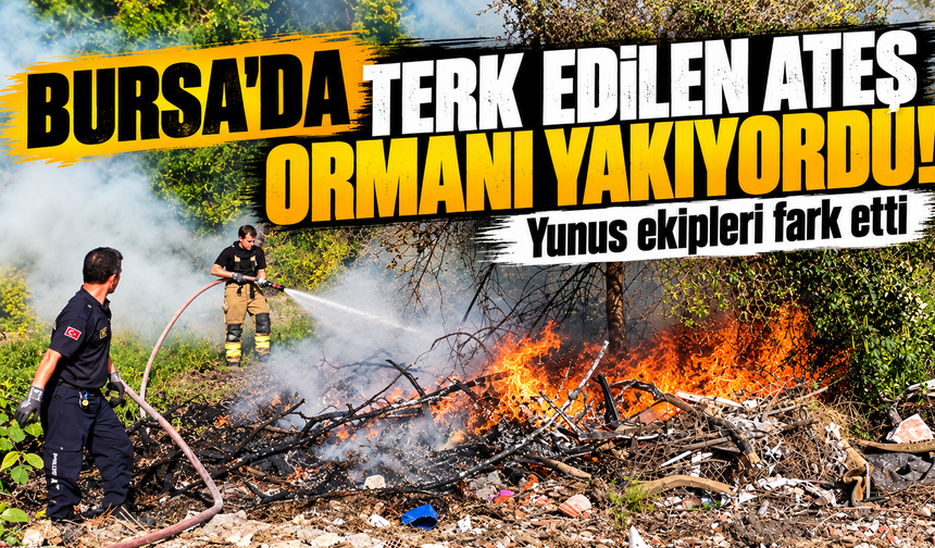 Bursa Mudanya'da yunus ekiplerinin dikkati faciayı önledi