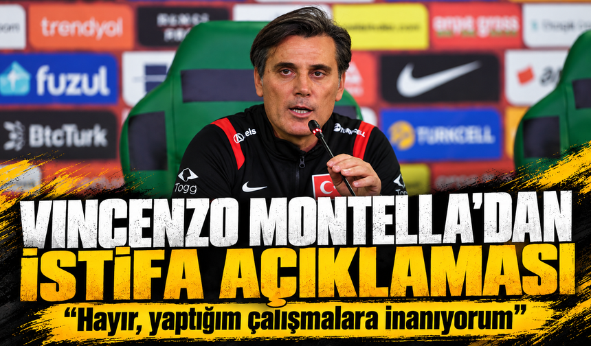 Vincenzo Montella'dan istifa açıklaması: "Hayır, yaptığım çalışmalara inanıyorum"