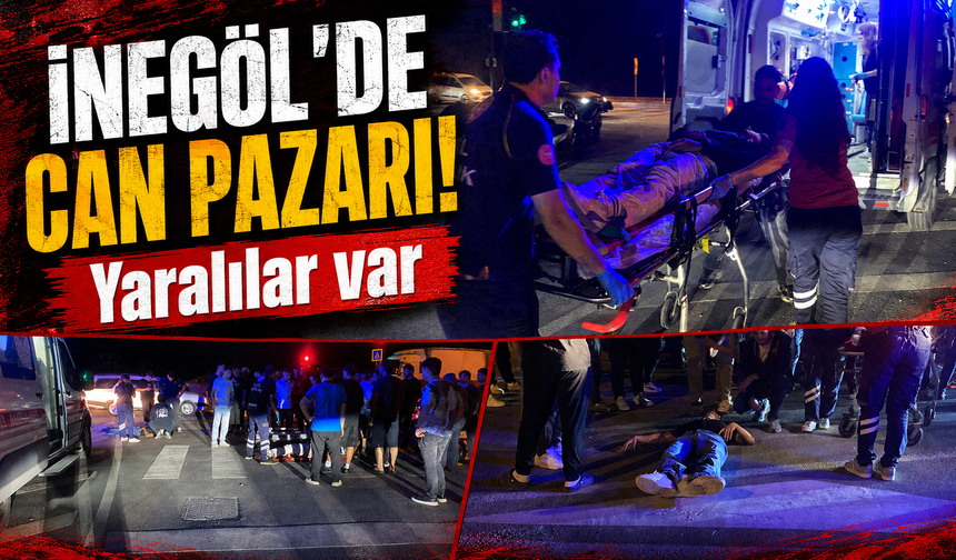 Bursa İnegöl'de otomobil ile motosiklet çarpıştı: 2 yaralı