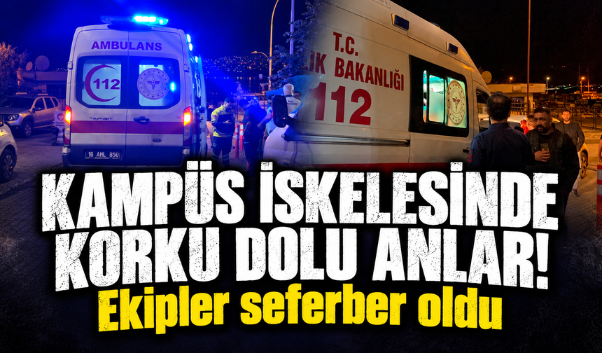 Bursa'da denize düşen üniversite öğrencisini ekipler kurtardı