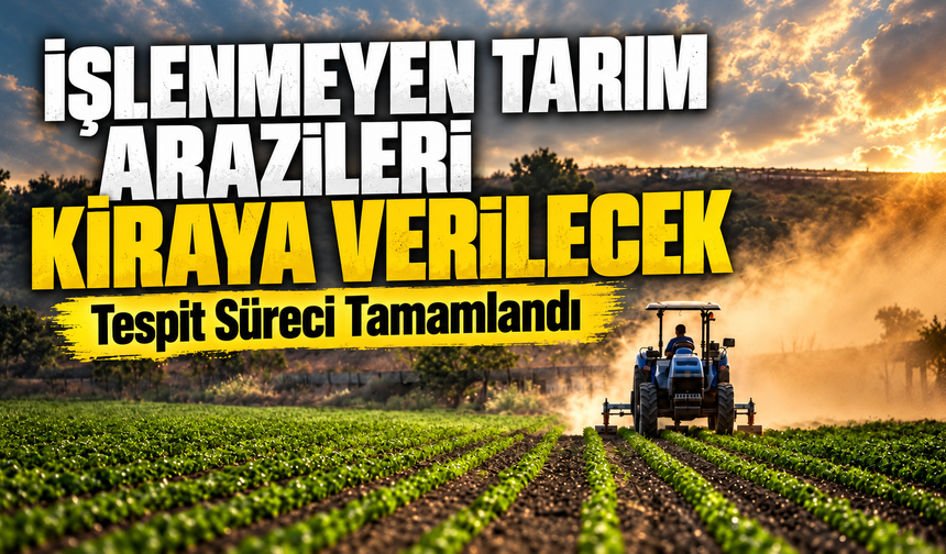 Tespit süreci tamamlandı: İşlenmeyen tarım arazileri kiraya verilecek