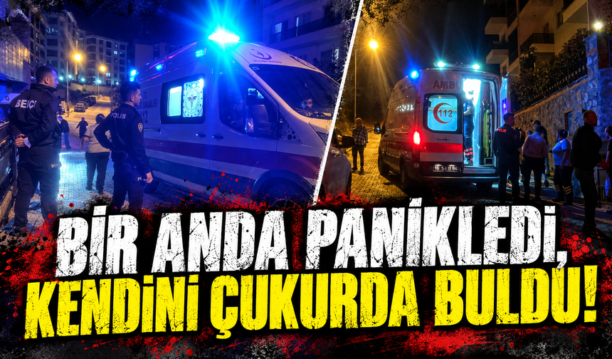 Bursa Mudanya'da köpeğin havlamasıyla kaçarken çukura düşüp yaralandı