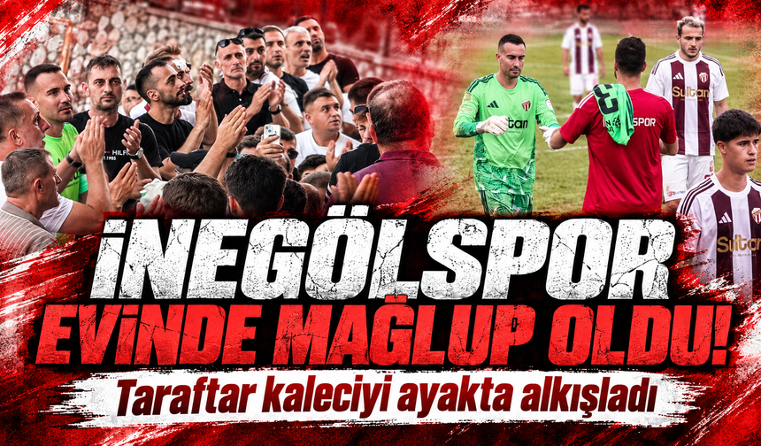 İnegölspor evinde mağlup oldu! Taraftar kaleciyi ayakta alkışladı