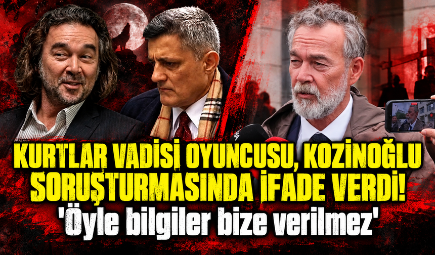 Kozinoğlu soruşturması! Kurtlar Vadisi oyuncusu Sedat Savtak ifade verdi