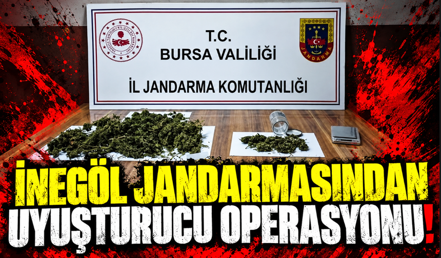 İnegöl Jandarmasından uyuştur*cu operasyonu