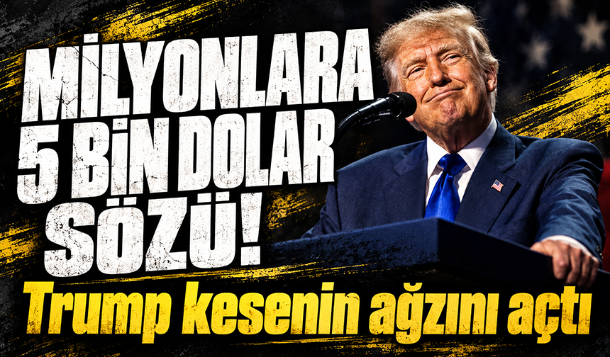 Trump'tan ABD'li seçmenlere 5 bin dolar ödeme vaadi
