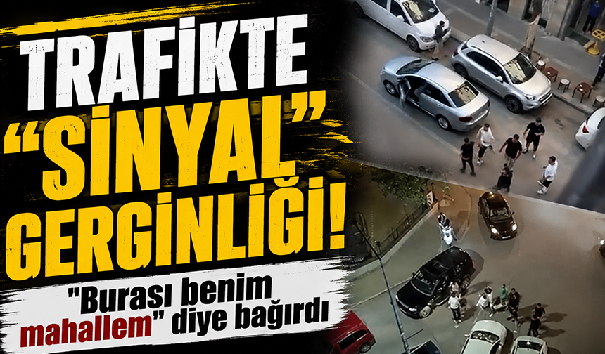 Bursa Yıldırım'da "sinyal ver" diye bağırdı, sözlü tartışma kameraya yansıdı