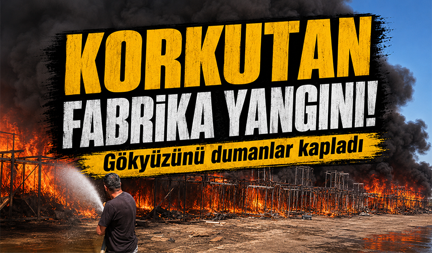 Bursa Mustafakemalpaşa'da fabrikada yangın paniği