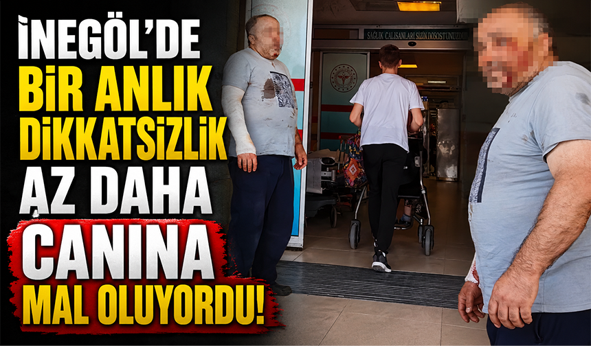 Bursa İnegöl'de işçi kolunu makineye kaptırdı