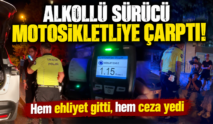 Bursa Mudanya'da alkollü sürücü motosikletliye çarptı: 1 yaralı