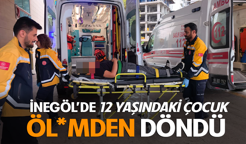 Bursa İnegöl’de 12 yaşındaki çocuk merdiven boşluğuna düştü