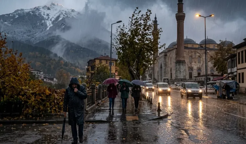 Meteoroloji'den Bursa'ya sağanak yağış uyarısı!
