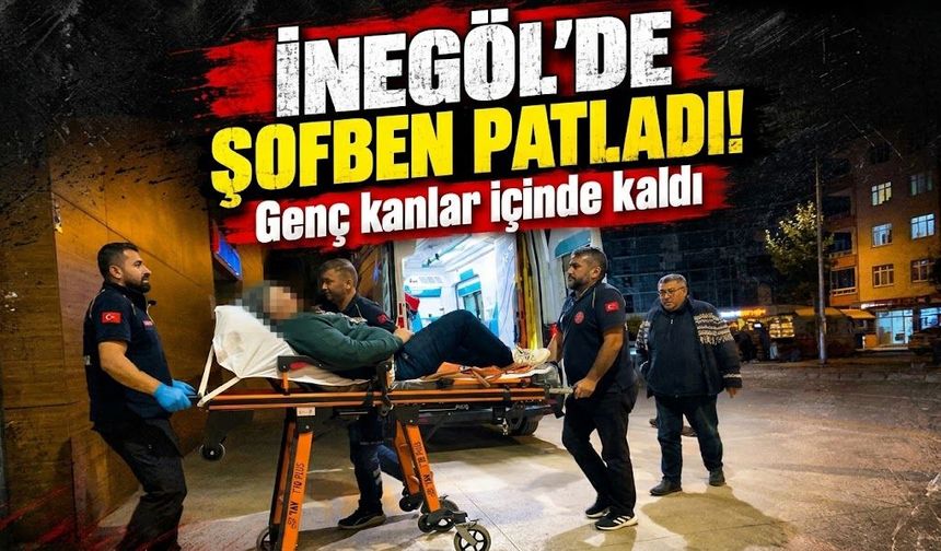 İnegöl’de şofben patladı! Genç kanlar içinde kaldı