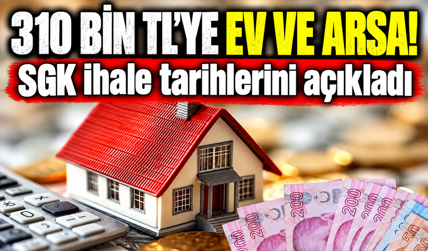 310 bin TL'ye ev ve arsa alınabilecek! SGK ihale tarihlerini açıkladı