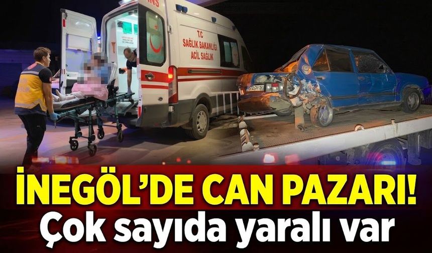 İnegöl'de can pazarı! Çok sayıda yaralı var