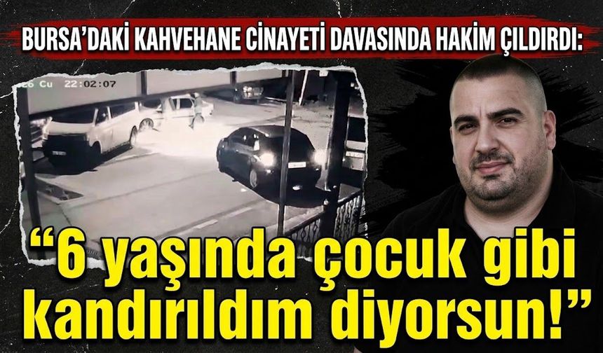 Bursa'daki kahvehane c*nayeti davasında hakim çıldırdı: "6 yaşında çocuk gibi kandırıldım diyorsun!"