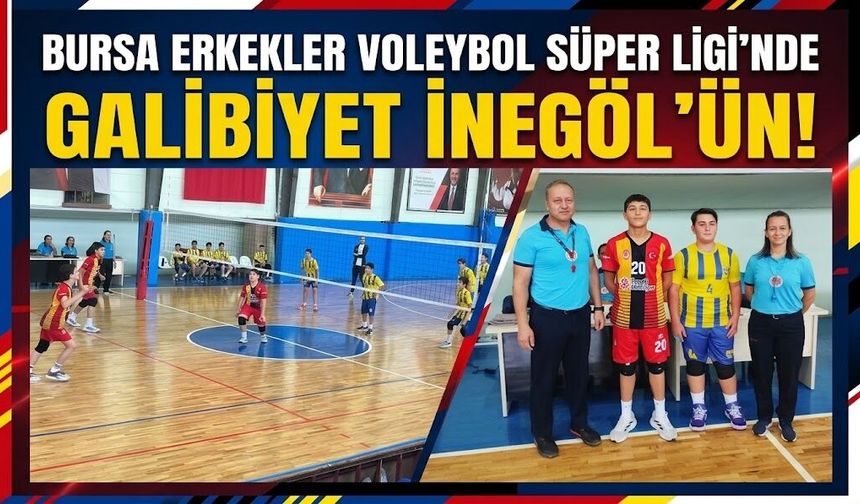 Bursa Erkekler Voleybol Süper Ligi'nde galibiyet İnegöl'ün!
